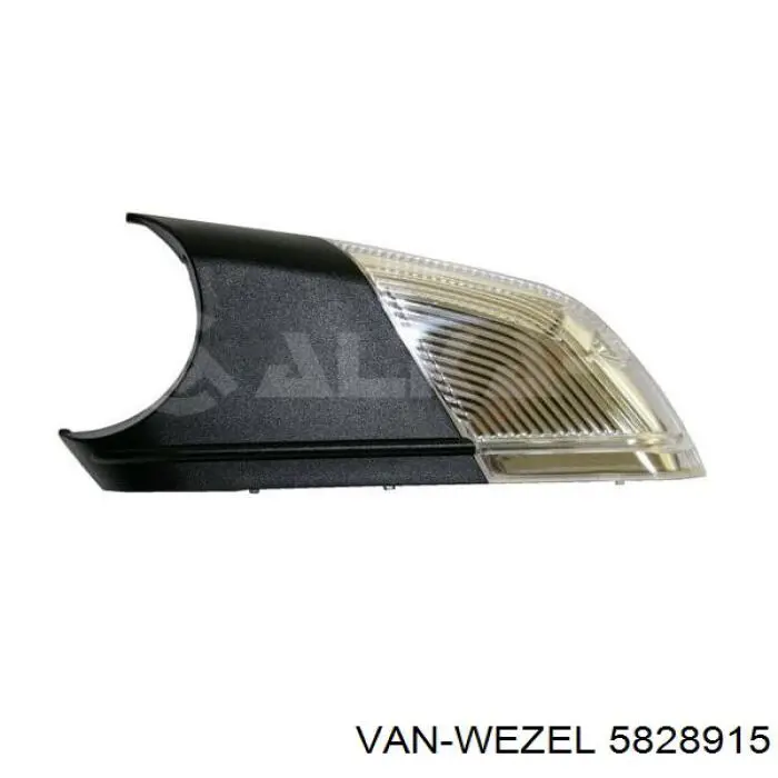 Luz intermitente de espejo retrovisor izquierdo VAN Wezel 5828915