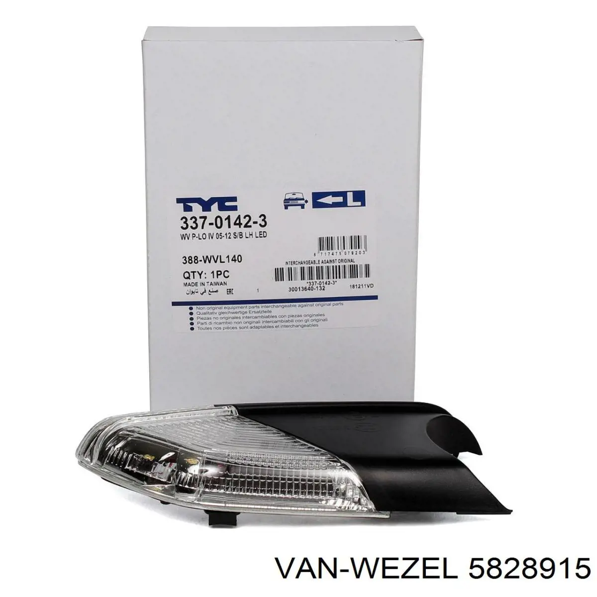 Comprar 5828915 VAN Wezel Luz intermitente de espejo retrovisor izquierdo