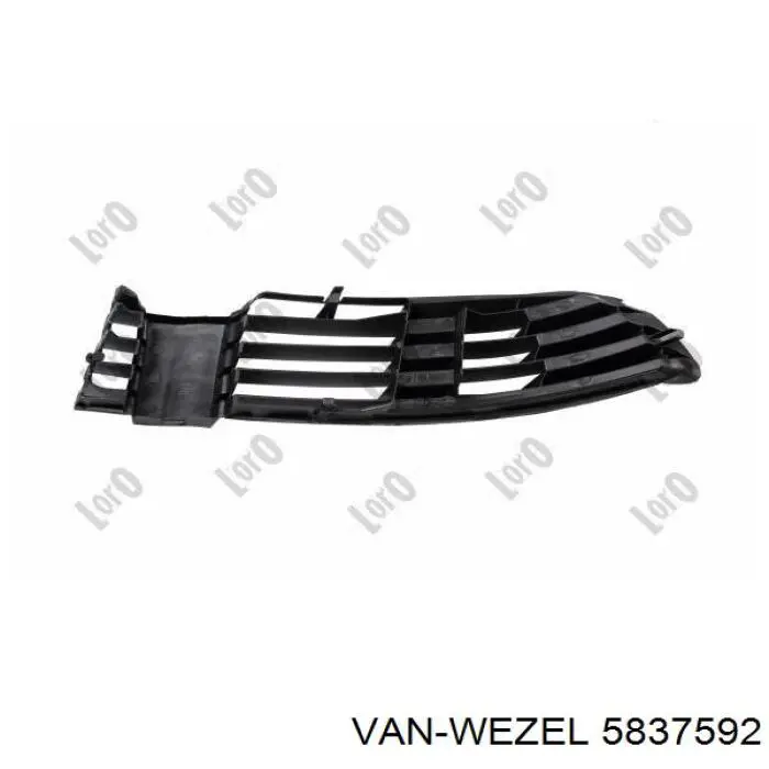 5837592 VAN Wezel rejilla de antinieblas delantera derecha