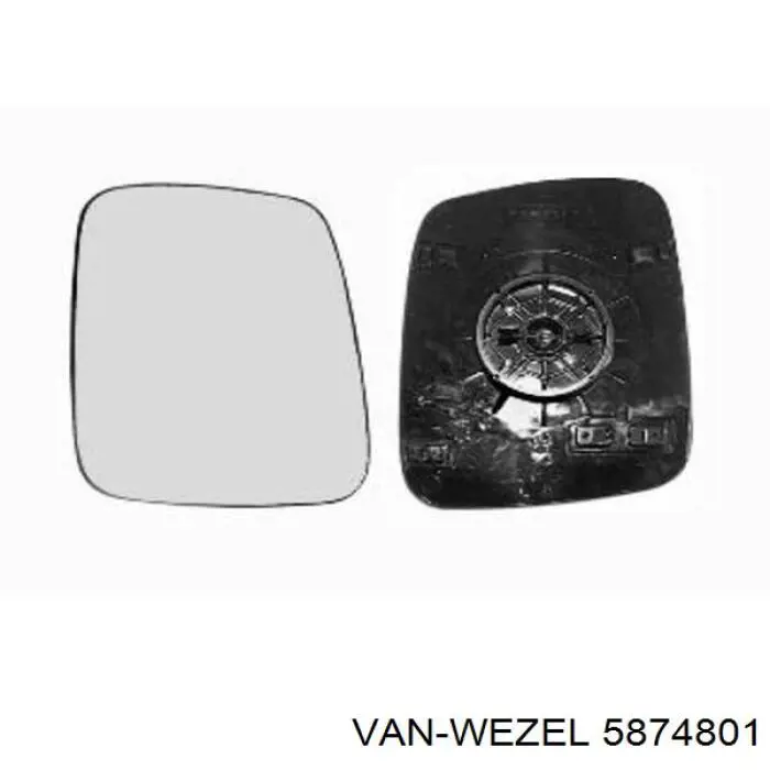 5874801 VAN Wezel espejo retrovisor izquierdo