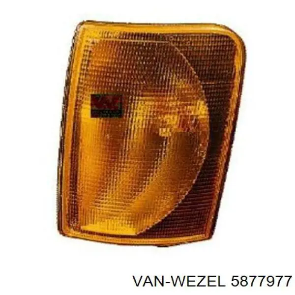 5877977 VAN Wezel cristal de faro izquierdo