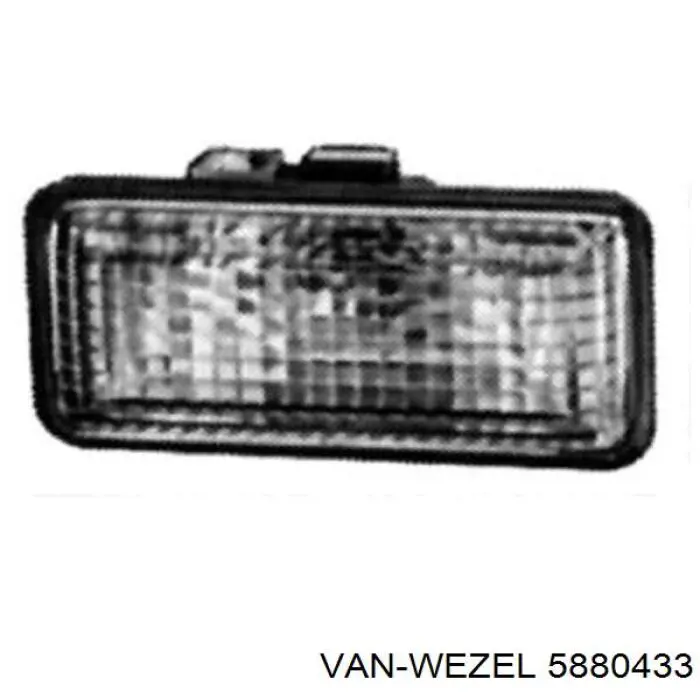 5880433 VAN Wezel guardabarros interior, aleta delantera, izquierdo