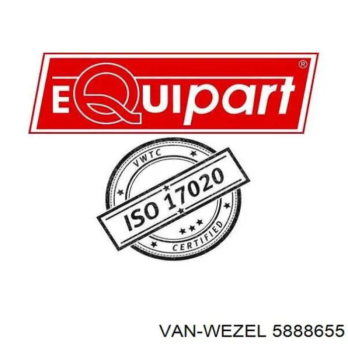 5888655 VAN Wezel guardabarros delantero izquierdo