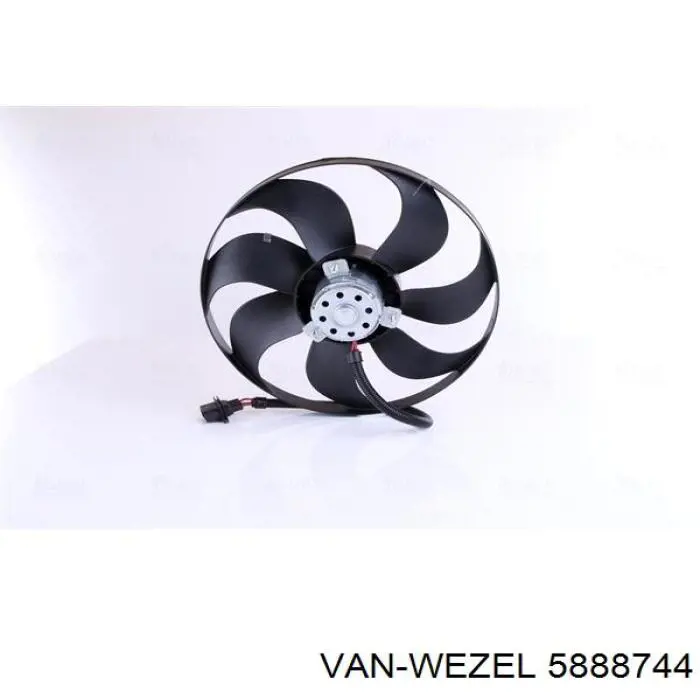 5888744 VAN Wezel ventilador (rodete +motor refrigeración del motor con electromotor completo)