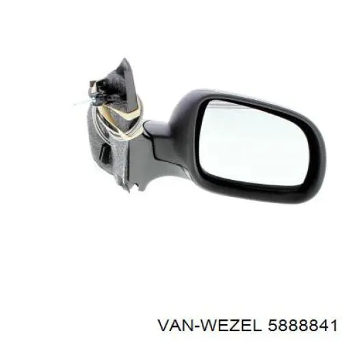 5888841 VAN Wezel cubierta, retrovisor exterior izquierdo