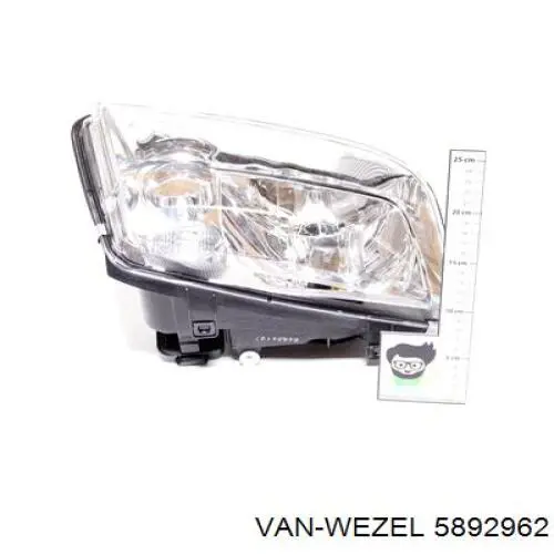 Faro delantero derecho VAG 96359800R