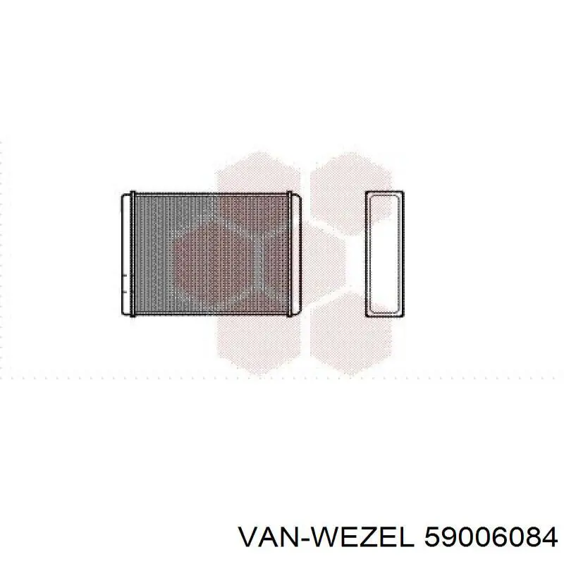 59006084 VAN Wezel radiador de calefacción