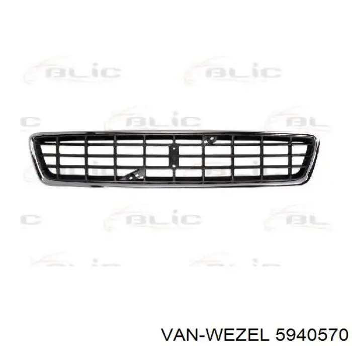 5940570 VAN Wezel parachoques delantero