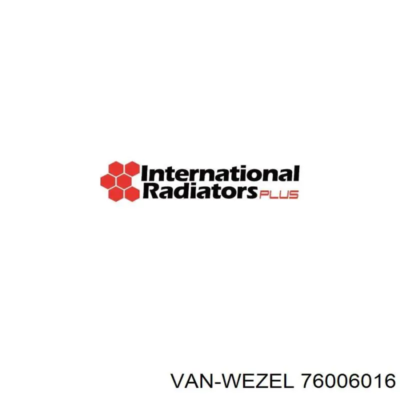 76006016 VAN Wezel radiador de calefacción