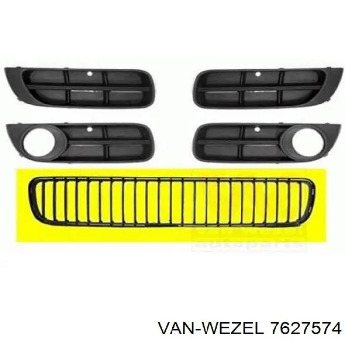 7627574 VAN Wezel parachoques delantero