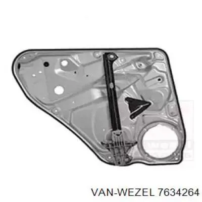 7634264 VAN Wezel mecanismo de elevalunas, puerta trasera derecha