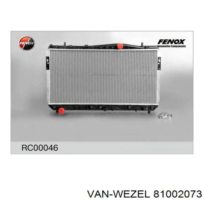 Comprar 81002073 VAN Wezel Radiador de auto