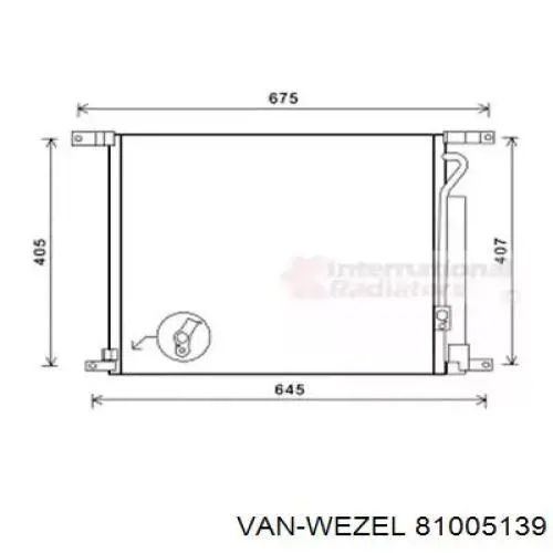 81005139 VAN Wezel condensador aire acondicionado