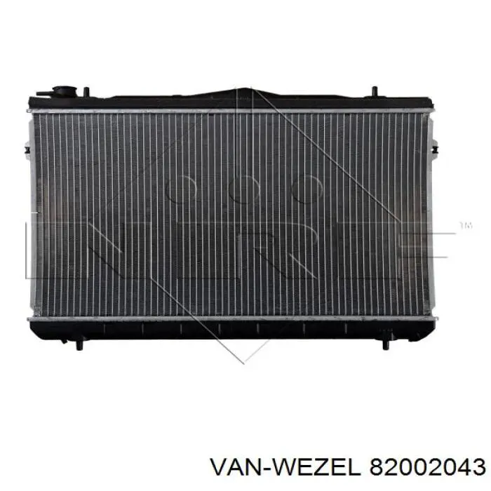 82002043 VAN Wezel radiador refrigeración del motor