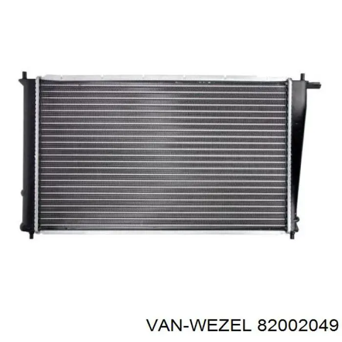 82002049 VAN Wezel radiador refrigeración del motor