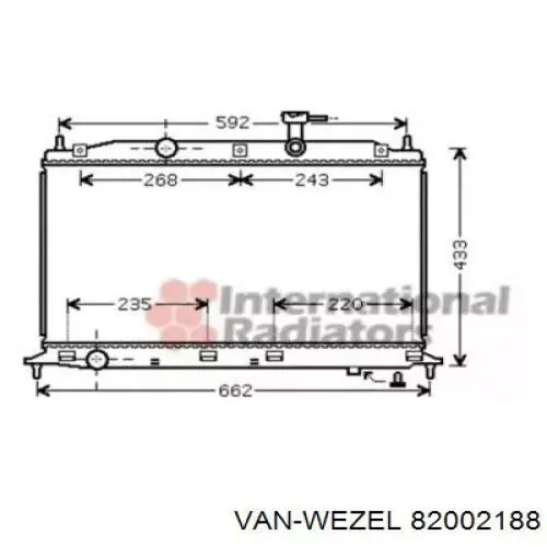 Água radiador VAN Wezel 82002188 precio, desde 73,24 EUR
