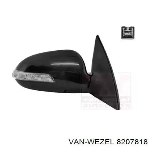 8207818 VAN Wezel espejo retrovisor derecho