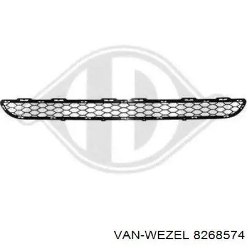 8268574 VAN Wezel parachoques delantero