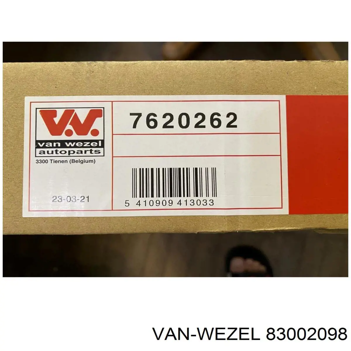 83002098 VAN Wezel radiador refrigeración del motor