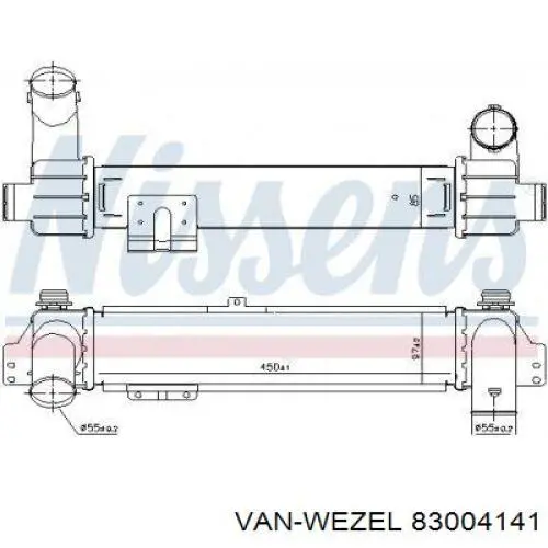 Radiador de aire de admisión KIA Sorento 1 JC