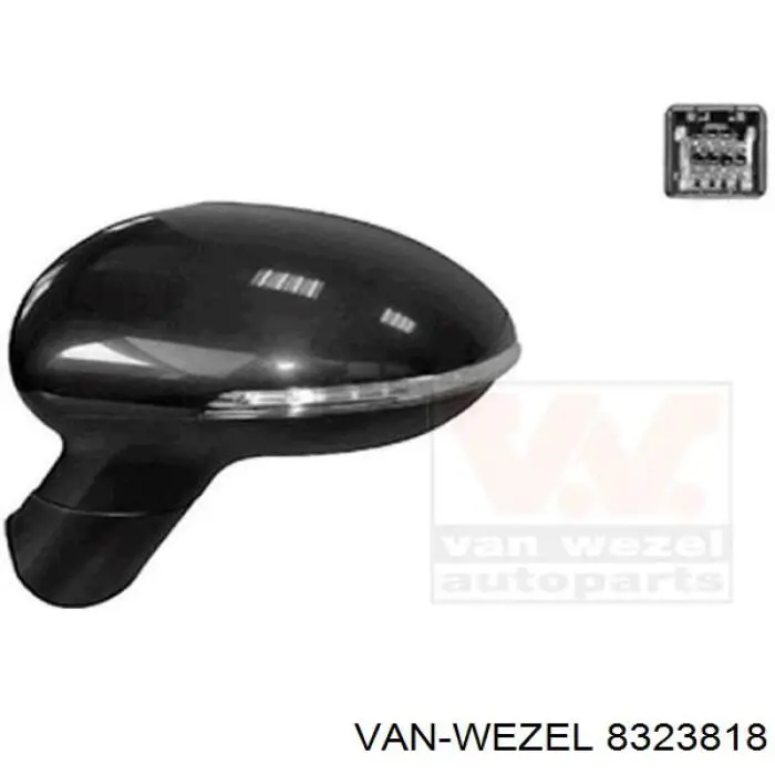 8323818 VAN Wezel espejo retrovisor derecho