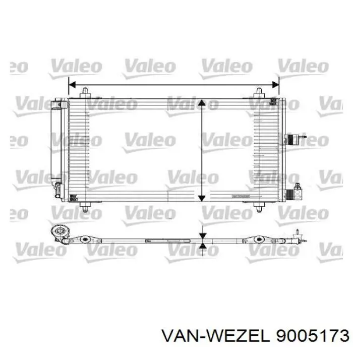 9005173 VAN Wezel condensador aire acondicionado