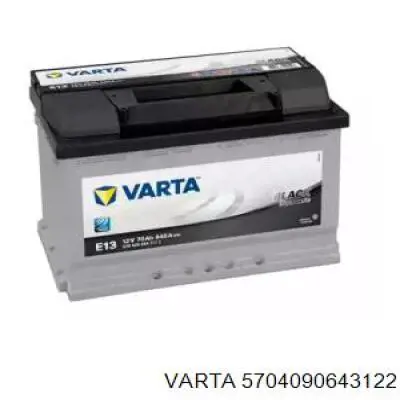 Batería de Arranque Varta Black Dynamic 70 ah 12 v B13 (5704090643122)