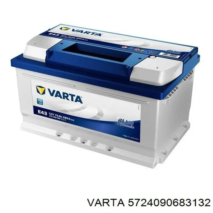 Batería de Arranque Varta Blue Dynamic 72 ah 12 v B13 (5724090683132)