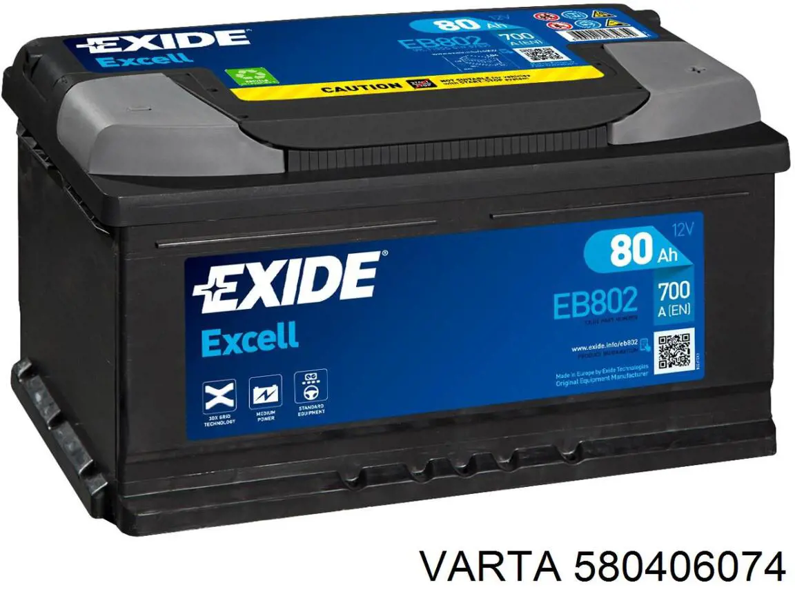 Batería de Arranque Varta (580406074)