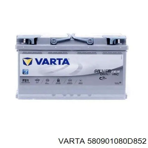 Batería 580901080D852 Varta