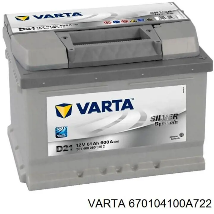 Comprar 670104100A722 Varta Batería de coche