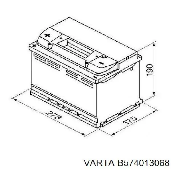 Batería de Arranque Varta (B572409068)