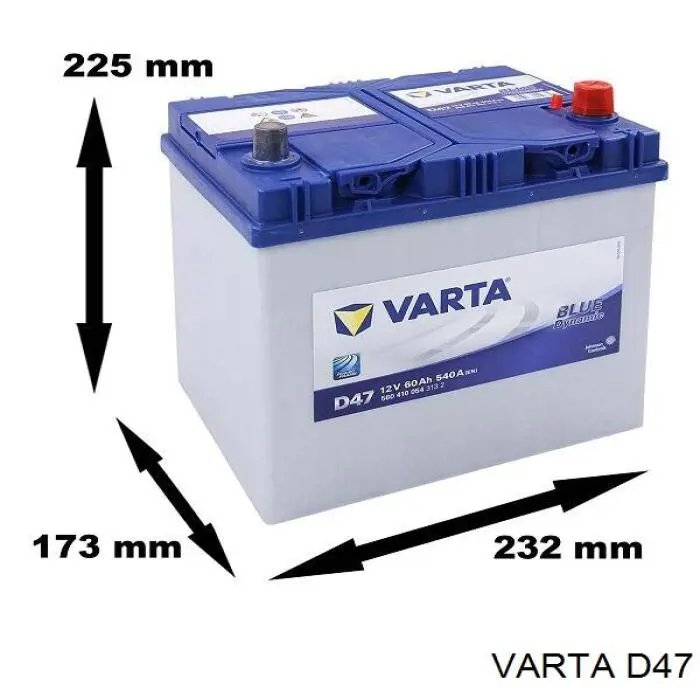 Batería de Arranque Varta (D47)