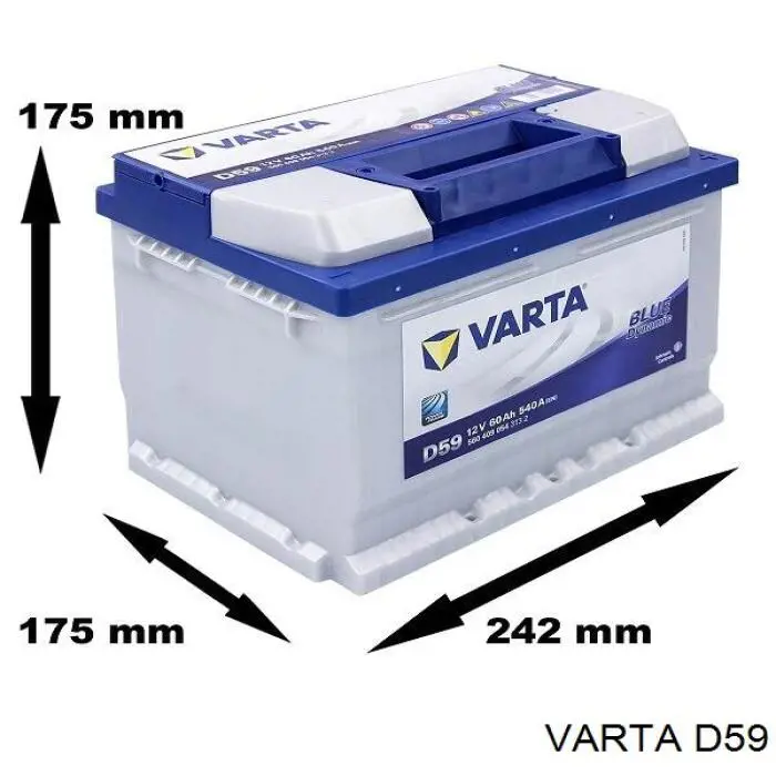 D59 Varta Batería Start-Stop