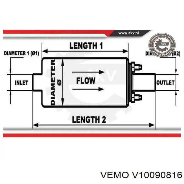 Bomba de gasolina V10090816 Vemo