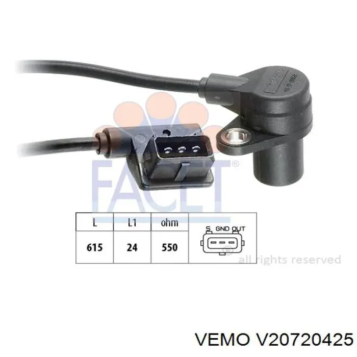 V20-72-0425 Vemo sensor de posición del cigüeñal