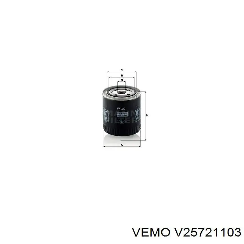 V25721103 Vemo sensor de presión de combustible