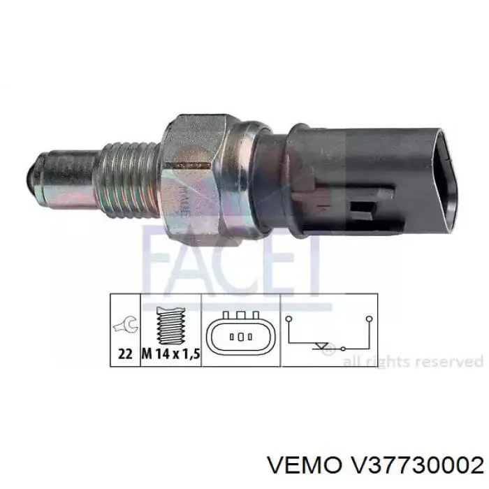Sensor de marcha atrás MME581047 Mitsubishi