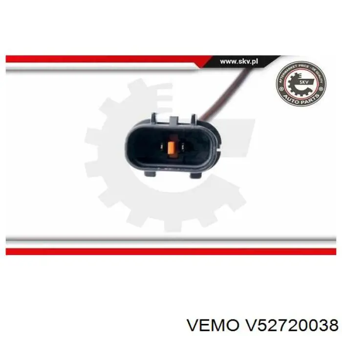 V52-72-0038 Vemo sensor abs delantero izquierdo