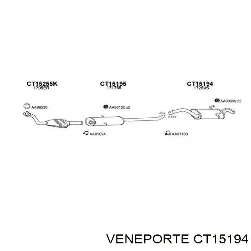Silenciador trasero Fiat/Alfa/Lancia 9456157980 precio, desde 89,86 EUR