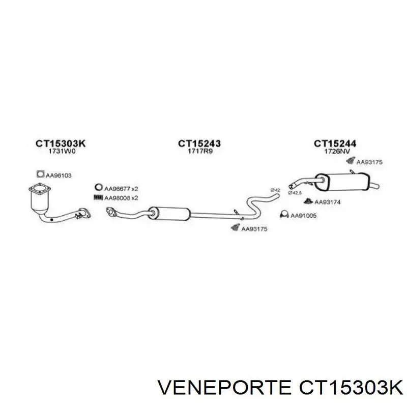 CT15303K Veneporte catalizador