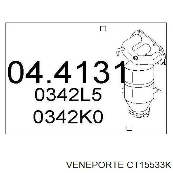 Catalizador Veneporte CT15533K precio, desde 245,63 EUR
