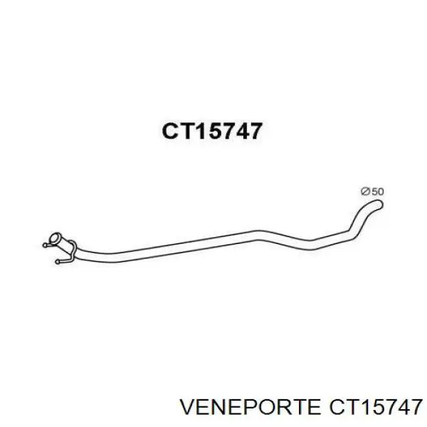 CT15747 Veneporte silenciador trasero para escape