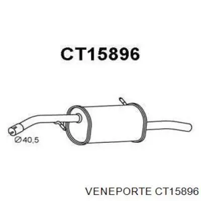 Silencioso trasero Citroen C3 2 (A51)