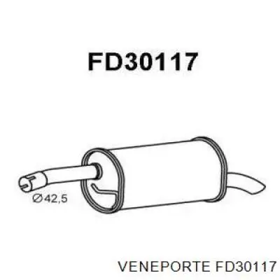 Comprar FD30117 Veneporte Silenciador trasero
