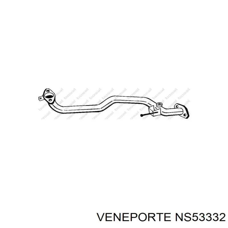 Tubo de admisión del silenciador de escape delantero Nissan Almera TINO (V10)