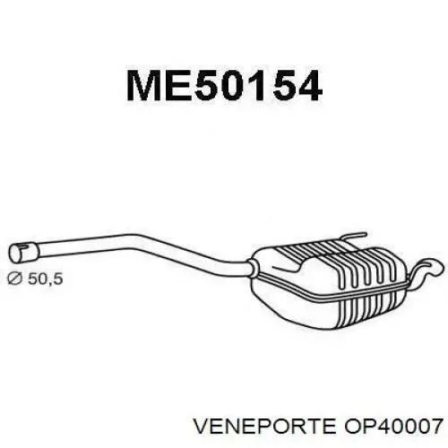 OP40007 Veneporte silenciador posterior