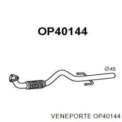 OP40144 Veneporte tubo de admisión del silenciador de escape delantero
