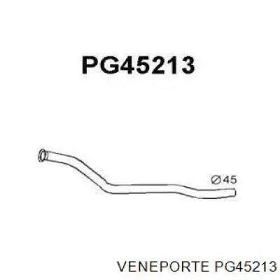 170364 Peugeot/Citroen tubo de admisión del silenciador de escape delantero