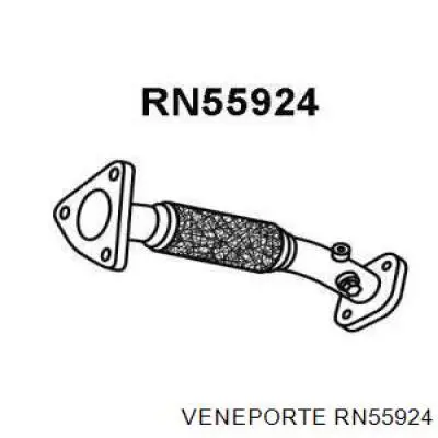 RN55924 Veneporte tubo de admisión del silenciador de escape delantero